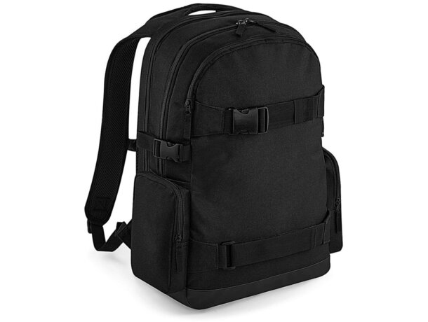 Mochila Old School BG853 negra portátil 17 con correas skate Camuflaje jungla detalle 7