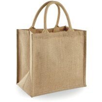 Bolsa de yute con asas de mano de algodón natural