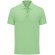 Polo manga corta unisex de algodón ring-spun 170 g/m2 Iconic Menta neon