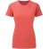 Camiseta de mujer blanca 155 gr naranja