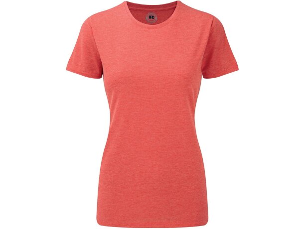 Camisetas mujer entallada poliéster-algodón 160 g/m2 HD Coral detalle 2