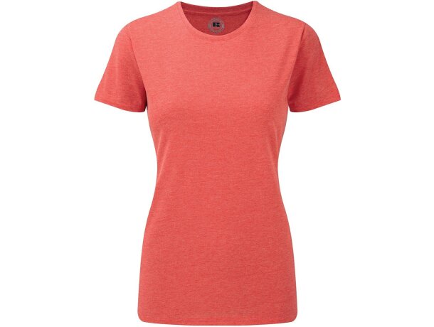 Camiseta de mujer blanca 155 gr Coral detalle 2