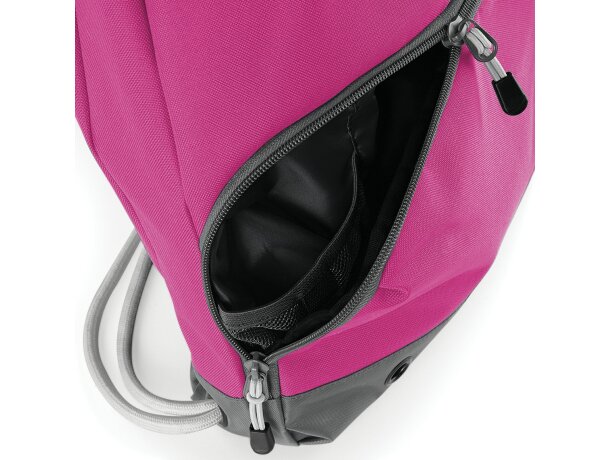 Mochila con cuerdas con gran bolsillo frontal merchandising