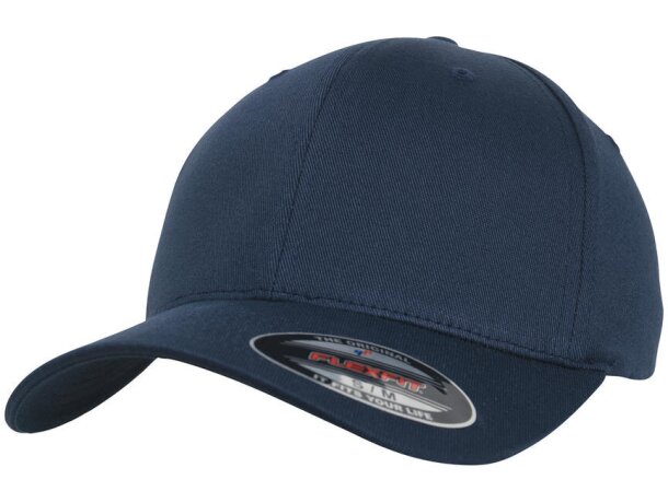 Gorra Flexfit algodón orgánico Marino detalle 5