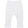 Pantalón bebé promocional para niños en viscosa. algodón orgánico 200 g/m2 Blanco