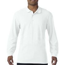 Polo 100% algodón de hombre personalizado blanco