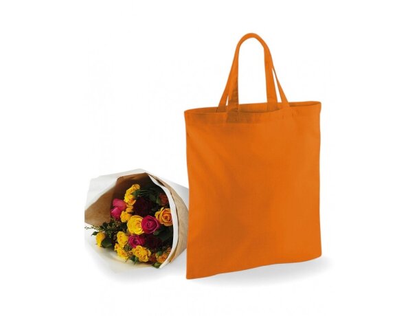 Bolsa 100% algodón con asas cortas Bolsa 100% algodón con asas cortas