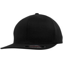 Gorra plana elastano 6 paneles con visera plana