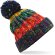 Gorro de invierno económico poliacrílico con base doblada Corkscrew Rosa