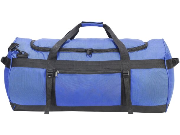 Bolsa de viaje y deporte impermeable azul con logo