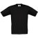 Camiseta gruesa de niño 185 gr Negro