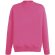 Sudadera con cuello redondo 240 gr personalizada fucsia