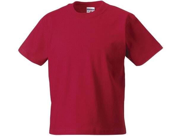 Camiseta de niño alta calidad 170 gr grabada roja