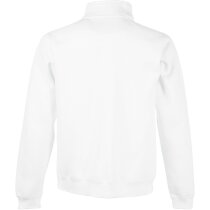 Chaqueta sudadera cuello alto con logo blanca Chaqueta sudadera cuello alto con logo blanca