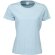 Camiseta de mujer 185 gr entallada personalizada azul claro