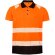 Polo reflectante naranja fluorescente reciclado
