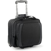 Maleta con ruedas para portátil y documentos grabado negra Maleta con ruedas para portátil y documentos grabado negra