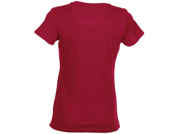 Camiseta de mujer manga corta 100% algodón con logo