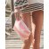 Bolsa accesorio Nautical Natural/rosa detalle 4