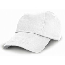 Gorra para niños tipo baseball de 6 paneles personalizada blanca