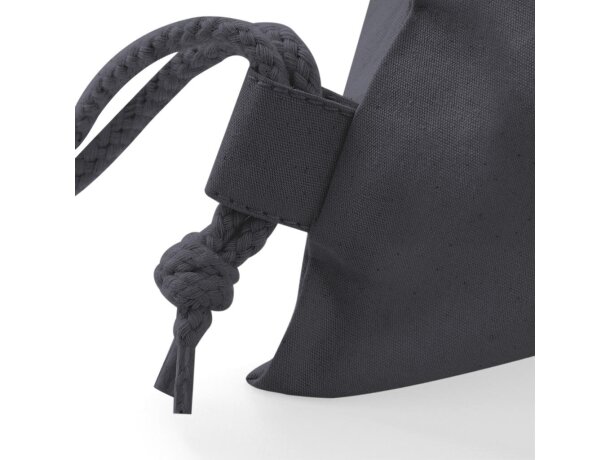 Bolsa algodón Premium con cordón ajustable Brezo/oxford azul detalle 4