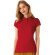 Polo Piqué de mujer 220 gr Rojo detalle 1