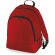 Mochila lisa con panel trasero acolchado personalizada roja