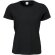Camiseta de mujer 185 gr entallada personalizada negra