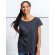 Camiseta Holgada mujer Gris antiguo detalle 3