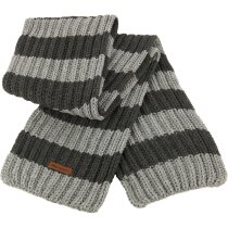 Bufanda de poliester diseño a rayas personalizada gris Bufanda de poliester diseño a rayas personalizada gris