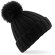 Gorro con pom pom unisex detalle 1