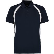 Polo técnico manga corta con detalles 135 gr personalizado blanco/gris