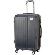 Maleta trolley resistente de plástico abs barata azul marino Maleta trolley resistente de plástico abs barata azul marino