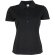 Polo de mujer ajustado 220 gr personalizado negro