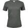 Camiseta de mujer 200 gr algodón liso Oxford gris
