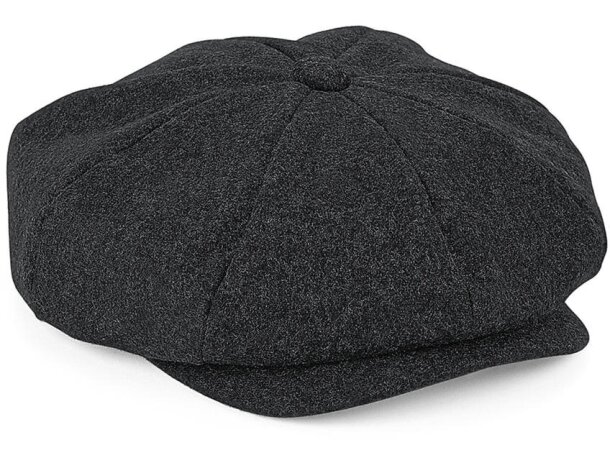 Boina Beechfield Melton lana viscosa Charcoal unisex de regalo Carbon marl  detalle 3