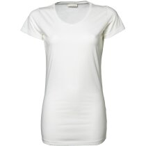 Camiseta extra larga de mujer blanca