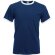 Camiseta unisex cuello y mangas de color 165 grr personalizada azul marino