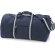 Bolsa de viaje de algodón con correas retro personalizada azul marino