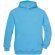 Sudadera con capucha niño algodón ring-spun 280 g/m2 Hooded Turquesa