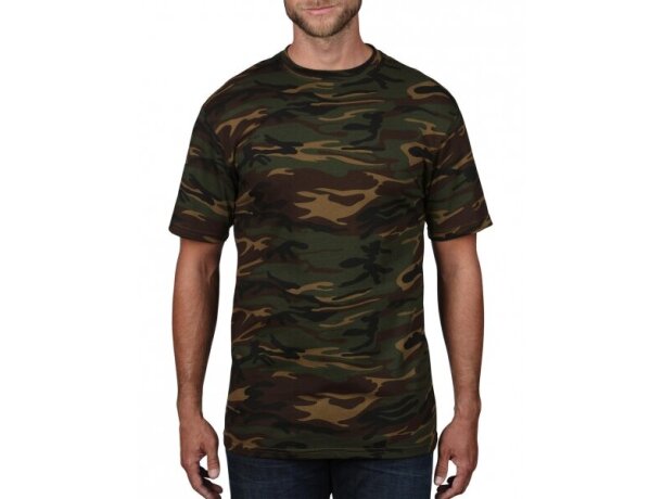 Camiseta de manga corta camuflaje Camiseta de manga corta camuflaje