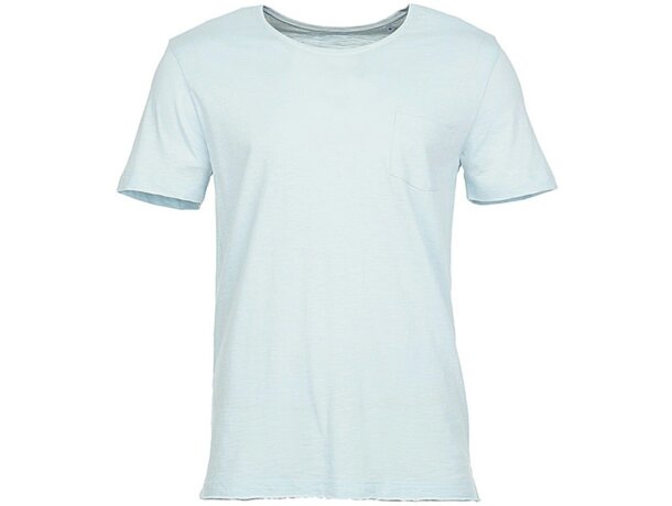 Camiseta Cómoda Shawn Polvo azul detalle 2