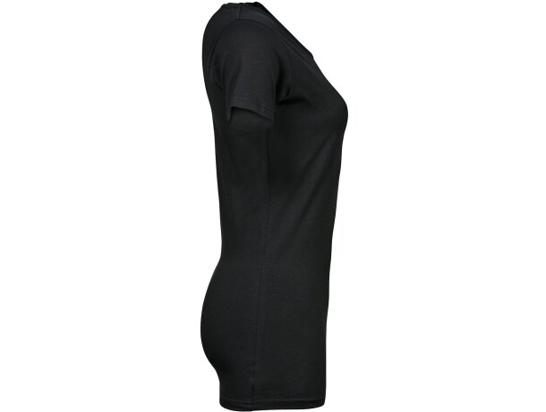 Camisetas manga corta elastán 175 g/m2 Negro detalle 1