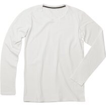 Camiseta manga larga tejido mixto 170 gr blanca Camiseta manga larga tejido mixto 170 gr blanca