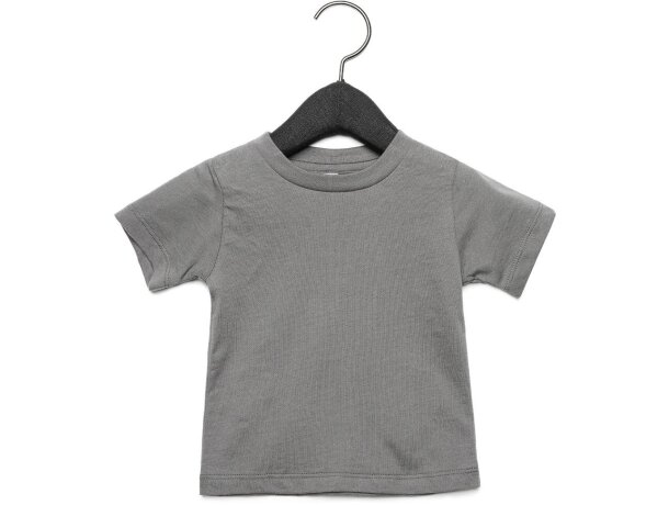 Camiseta baby algodón ringspun con bordados personalizados Amarillo detalle 3