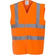Chaleco alta visibilidad poliéster naranja flúor