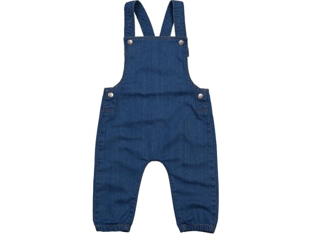 Peto Denim Rocks personalizada algodón orgánico bebé azul jeans Azul danim detalle 7