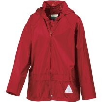 Impermeable para niños con capucha y bandas reflectantes personalizado