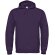 Sudadera básica con capucha Morado mezcla