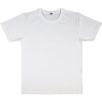 Camiseta de manga corta en colores 155 gr blanca Camiseta de manga corta en colores 155 gr blanca
